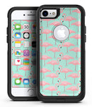 Tropical Twist Flamingos v7 - iPhone 7 or 8 OtterBox Case & Skin Kits