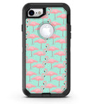 Tropical Twist Flamingos v7 - iPhone 7 or 8 OtterBox Case & Skin Kits