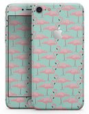 Tropical Twist Flamingos v7 - Skin-kit for the iPhone 8 or 8 Plus