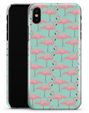Tropical Twist Flamingos v7 - iPhone X Clipit Case
