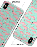 Tropical Twist Flamingos v7 - iPhone X Clipit Case