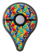 Tropical Twist Parrots v2 Pokémon GO Plus Vinyl Protective Decal Skin Kit