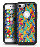 Tropical Twist Parrots v2 - iPhone 7 or 7 Plus Commuter Case Skin Kit