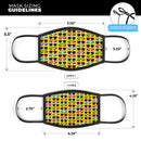 Tropical Twist Sunglasses v3 - Made in USA Mouth Cover Unisex Anti-Dust Cotton Blend Reusable & Washable Face Mask with Adjustable Sizing for Adult or Child