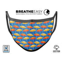 Tropical Twist v14 - Made in USA Mouth Cover Unisex Anti-Dust Cotton Blend Reusable & Washable Face Mask with Adjustable Sizing for Adult or Child