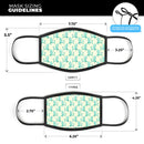 Tropical Twist v15 - Made in USA Mouth Cover Unisex Anti-Dust Cotton Blend Reusable & Washable Face Mask with Adjustable Sizing for Adult or Child