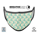 Tropical Twist v15 - Made in USA Mouth Cover Unisex Anti-Dust Cotton Blend Reusable & Washable Face Mask with Adjustable Sizing for Adult or Child
