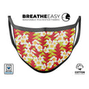 Tropical Twist v9 - Made in USA Mouth Cover Unisex Anti-Dust Cotton Blend Reusable & Washable Face Mask with Adjustable Sizing for Adult or Child