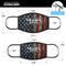 Trump 2020 Riveted Metal American Flag USA 2 - Made in USA Mouth Cover Unisex Anti-Dust Cotton Blend Reusable & Washable Face Mask with Adjustable Sizing for Adult or Child