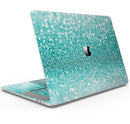 Turquoise Unfocused Glimmer - Skin Decal Wrap Kit Compatible with the Apple MacBook Pro, Pro with Touch Bar or Air (11", 12", 13", 15" & 16" - All Versions Available)