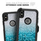 Turquoise & Silver Glimmer Fade - Skin Kit for the iPhone OtterBox Cases