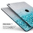 Turquoise & Silver Glimmer Fade - Full Body Skin Decal for the Apple iPad Pro 12.9", 11", 10.5", 9.7", Air or Mini (All Models Available)