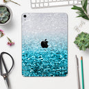 Turquoise & Silver Glimmer Fade - Full Body Skin Decal for the Apple iPad Pro 12.9", 11", 10.5", 9.7", Air or Mini (All Models Available)