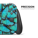 Turquoise Butterfly Bundle // Skin Decal Wrap Kit for Nintendo Switch Console & Dock, Joy-Cons, Pro Controller, Lite, 3DS XL, 2DS XL, DSi, or Wii - Vinyl Skin Wrap for Nintendo Switch 2, OLED, Lite, Pro Controller, Wii & Classic Handhelds