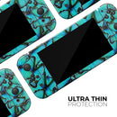 Turquoise Butterfly Bundle // Skin Decal Wrap Kit for Nintendo Switch Console & Dock, Joy-Cons, Pro Controller, Lite, 3DS XL, 2DS XL, DSi, or Wii - Vinyl Skin Wrap for Nintendo Switch 2, OLED, Lite, Pro Controller, Wii & Classic Handhelds