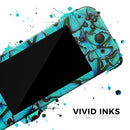 Turquoise Butterfly Bundle // Skin Decal Wrap Kit for Nintendo Switch Console & Dock, Joy-Cons, Pro Controller, Lite, 3DS XL, 2DS XL, DSi, or Wii - Vinyl Skin Wrap for Nintendo Switch 2, OLED, Lite, Pro Controller, Wii & Classic Handhelds