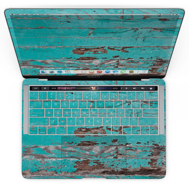 MacBook Pro with Touch Bar Skin Kit - Turquoise_Chipped_Paint_on_Wood-MacBook_13_Touch_V4.jpg?