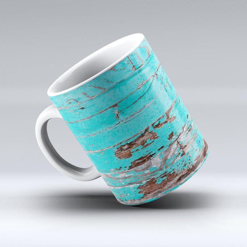 The-Turquoise-Chipped-Paint-on-Wood-ink-fuzed-Ceramic-Coffee-Mug