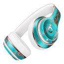 Turquoise Chipped Paint on Wood Full-Body Skin Kit for the Beats by Dre Solo 3 Wireless Headphones