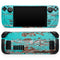 Turquoise Chipped Paint on Wood // Full Body Skin Decal Wrap Kit for the Steam Deck handheld gaming computer