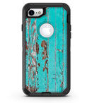 Turquoise Chipped Paint on Wood - iPhone 7 or 8 OtterBox Case & Skin Kits
