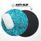 Turquoise Glimmer// WaterProof Rubber Foam Backed Anti-Slip Mouse Pad for Home Work Office or Gaming Computer Desk