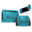 Turquoise Glimmer // Skin Decal Wrap Kit for Nintendo Switch Console & Dock, Joy-Cons, Pro Controller, Lite, 3DS XL, 2DS XL, DSi, or Wii - Vinyl Skin Wrap for Nintendo Switch 2, OLED, Lite, Pro Controller, Wii & Classic Handhelds