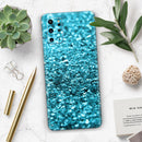 Turquoise Glimmer - Skin-Kit for the Samsung Galaxy S-Series S20, S20 Plus, S20 Ultra , S10 & others (All Galaxy Devices Available)