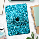 Turquoise Glimmer - Full Body Skin Decal for the Apple iPad Pro 12.9", 11", 10.5", 9.7", Air or Mini (All Models Available)