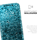 Turquoise Glimmer - Protective Skin Wrap & Decal – Compatible with iPhone SE to iPhone 17 Pro Max (All Models)