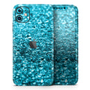 Turquoise Glimmer - Protective Skin Wrap & Decal – Compatible with iPhone SE to iPhone 17 Pro Max (All Models)