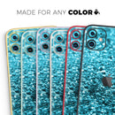 Turquoise Glimmer - Protective Skin Wrap & Decal – Compatible with iPhone SE to iPhone 17 Pro Max (All Models)