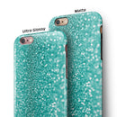 Turquoise Unfoced Glimmer iPhone 6/6s or 6/6s Plus 2-Piece Hybrid INK-Fuzed Case