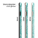 Turquoise Unfoced Glimmer iPhone 6/6s or 6/6s Plus 2-Piece Hybrid INK-Fuzed Case