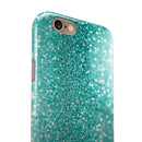 Turquoise Unfoced Glimmer iPhone 6/6s or 6/6s Plus 2-Piece Hybrid INK-Fuzed Case