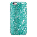 Turquoise Unfoced Glimmer iPhone 6/6s or 6/6s Plus 2-Piece Hybrid INK-Fuzed Case