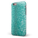 Turquoise Unfoced Glimmer iPhone 6/6s or 6/6s Plus 2-Piece Hybrid INK-Fuzed Case