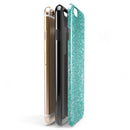 Turquoise Unfoced Glimmer iPhone 6/6s or 6/6s Plus 2-Piece Hybrid INK-Fuzed Case