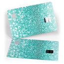 Turquoise Unfoced Glimmer - Premium Protective Decal Skin-Kit for the Apple Credit Card