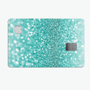 Turquoise Unfoced Glimmer - Premium Protective Decal Skin-Kit for the Apple Credit Card