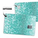 Turquoise Unfoced Glimmer - Premium Protective Decal Skin-Kit for the Apple Credit Card