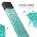 Turquoise Unfoced Glimmer - Premium Decal Protective Skin-Wrap Sticker compatible with the Juul Labs vaping device