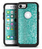 Turquoise Unfoced Glimmer - iPhone 7 or 7 Plus Commuter Case Skin Kit