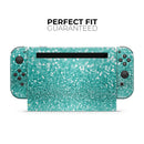 Turquoise Unfocused Glimmer // Skin Decal Wrap Kit for Nintendo Switch Console & Dock, Joy-Cons, Pro Controller, Lite, 3DS XL, 2DS XL, DSi, or Wii - Vinyl Skin Wrap for Nintendo Switch 2, OLED, Lite, Pro Controller, Wii & Classic Handhelds