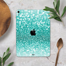 Turquoise Unfocused Glimmer - Full Body Skin Decal for the Apple iPad Pro 12.9", 11", 10.5", 9.7", Air or Mini (All Models Available)