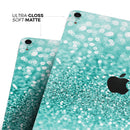 Turquoise Unfocused Glimmer - Full Body Skin Decal for the Apple iPad Pro 12.9", 11", 10.5", 9.7", Air or Mini (All Models Available)