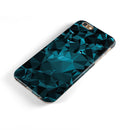 Turquoise and Black Geometric Triangles iPhone 6/6s or 6/6s Plus 2-Piece Hybrid INK-Fuzed Case