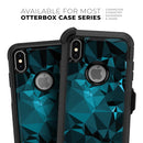 Turquoise and Black Geometric Triangles - Skin Kit for the iPhone OtterBox Cases
