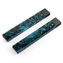 Turquoise and Black Geometric Triangles - Premium Decal Protective Skin-Wrap Sticker compatible with the Juul Labs vaping device