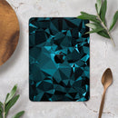 Turquoise and Black Geometric Triangles - Full Body Skin Decal for the Apple iPad Pro 12.9", 11", 10.5", 9.7", Air or Mini (All Models Available)